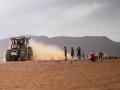 Massey Ferguson&#039;s MF 8S Dyna E-Power has become the first tractor to complete the Morocco Desert Challenge. The modified tractor completed the course in 75th place out of 144 competitors. (DTN image courtesy Massey Ferguson)