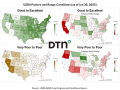 Much of the U.S. has seen pasture and range improvement due to timely rains. (DTN graphics by Kathy Myers)
