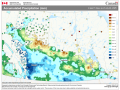 Rainfall during the last seven days in the Canadian Prairies was notable across the south, but spotty in the north. (Agriculture and Agri-Food Canada graphic)