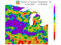 July rainfall in large portions of the Midwest totaled up to 300% of normal. Stations in central Iowa posted over 10 inches of rain for the month. (High Plains Regional Climate Center graphic)