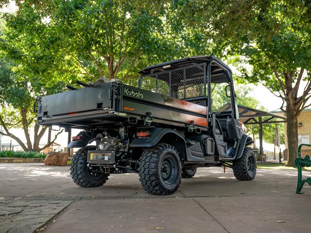 Kubota broadens its RTV-X Series with the new RTV-X Long Bed, a workhorse featuring a 6-foot steel cargo box and 1,212-pound hauling capacity. (Photo courtesy of Kubota)