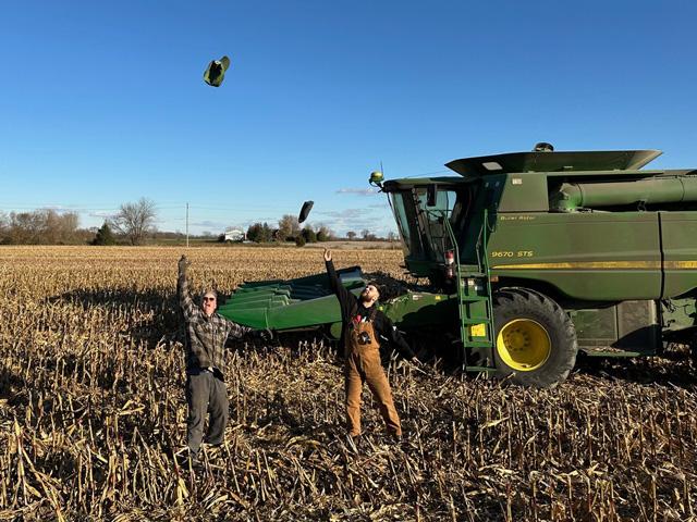 It's been a long road to payday. Corn planted in cold April soils encounter countless risks on the road to November. When the last rows are harvested, it's time to toss your hat in the air and renew your plans for next year. (DTN photo courtesy of Philip Shaw)
