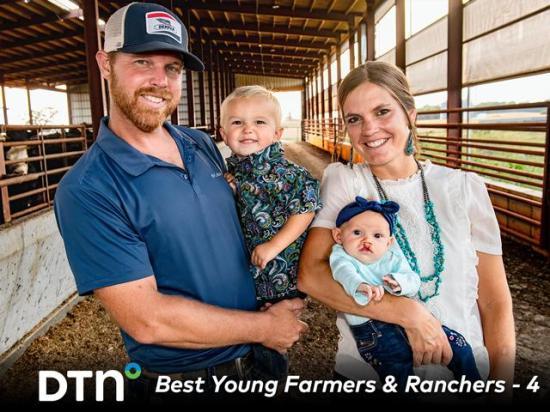 Cascade, Iowa's Brian Crock and Lillie Beringer-Crock carry on Lillie's grandfather's legacy with a diverse, sustainable farm, while growing their own family. (DTN/Progressive Farmer photo by Joel Reichenberger)