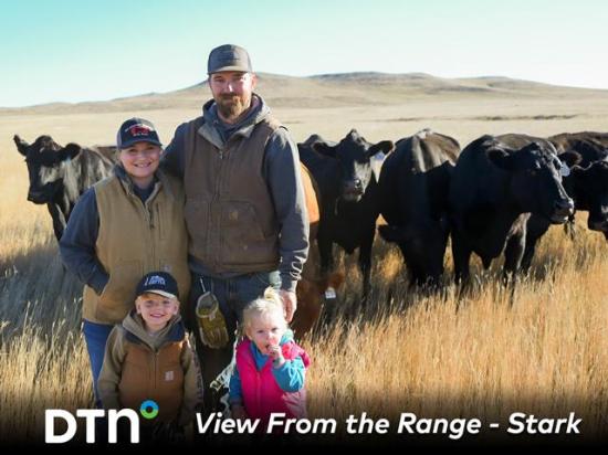 Tristan and Shaylyn Stark and their family are the focus of DTN's View From the Range series this year. (DTN/Progressive Farmer photo by Jennifer Carrico)