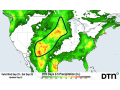 An area of heavy rain will be possible across the Plains and western Corn Belt through Friday, with potential for more over the weekend and even next week. (DTN graphic)