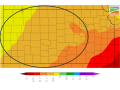 December precipitation in central and western Kansas wheat areas was mostly one-half to more than 1 inch below normal. Similar dryness also was featured in other Southern Plains wheat areas of Oklahoma and Texas. (High Plains Regional Climate Center graphic)