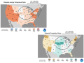 Summer in the central United States was mainly warm, but not hot, with mostly above-normal rainfall, notably in the Western Corn Belt. (NOAA graphic)