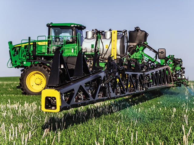 With the Gen 2, model year 2027 upgrades of See &amp; Spray, John Deere is nearly doubling the number of crops protected by the weed management technology to now include wheat, barley and canola, plus peanuts and sugar beets, along with corn, soybeans and cotton. (Photo courtesy of John Deere)