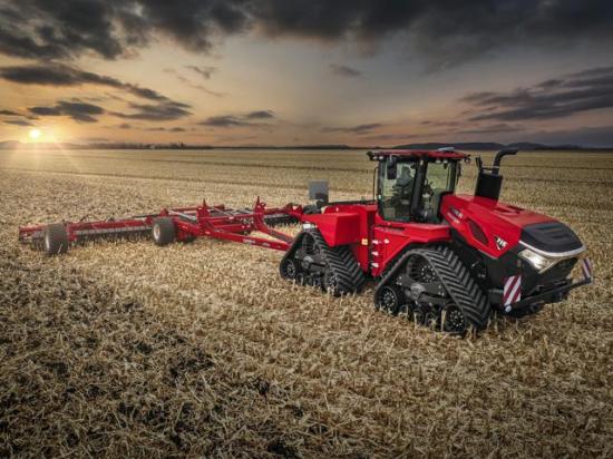 Sales in most tractor categories were down in February, but sales of the large, four-wheel-drive units were up slightly. (Photo courtesy of Case IH)