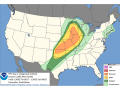 A significant severe weather threat is forecast for the Central U.S. for Friday, April 17. (DTN graphic)