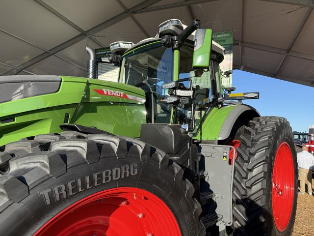 While AGCO is not overlooking the tough ag economy, it is reporting stronger sales in larger horsepower tractors, hay tools and sprayers. (DTN/Progressive Farmer photo by Dan Miller)