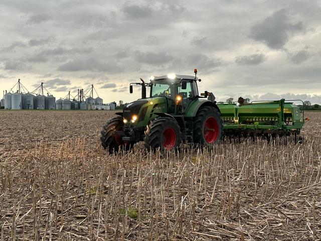 Soybeans are rolling into the ground in Ontario. With prices higher than a year ago, Ontario expects to see more than 3 million acres planted. (DTN photo by Philip Shaw)