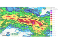 Radar estimates of accumulated rainfall for portions of the Midwest from Aug. 9-16 showcase some extremely heavy amounts. Areas circled are at risk for more flooding problems during the next week. (NOAA graphic)