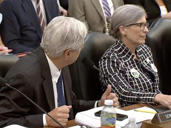 Sen. Hoeven tells Sen. Ernst to bring up amendments on the Senate floor instead of in committee during a fiery parliamentary fight over the 2026 farm bill. The committee successfully moved the legislation out of committee. (DTN screenshot)