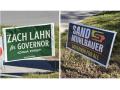Campaign signs line a divided main street in Iowa ahead of the midterm elections, as farmers and rural voters weigh candidates' positions on agriculture, farm economics and water quality. (DTN photos by Chris Clayton)