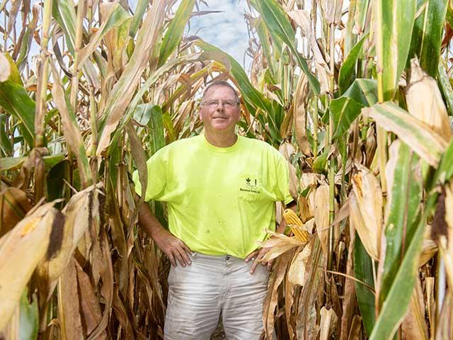 Virginia corn farmer David Hula has moved the needle on corn yields again with 623.8439 bushels per acre in NCGA&#039;s national yield contest. (DTN/Progressive Farmers photo by Joel Reichenberger)