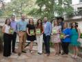 The DTN/Progressive Farmer America's Best Young Farmers and Ranchers award recipients from the Class of 2026 gather for a ceremony in San Antonio, Texas, on Nov. 20. Pictured from left to right: Dana and Lucas Dull; Houston and Katy Howlett; Ryane and Layne Miles; Lillie Beringer-Crock and Brian Crock; and Chelsea and Adeline Hladky (not pictured, DJ Hladky). (DTN/Progressive Farmer photo by Susan Payne)