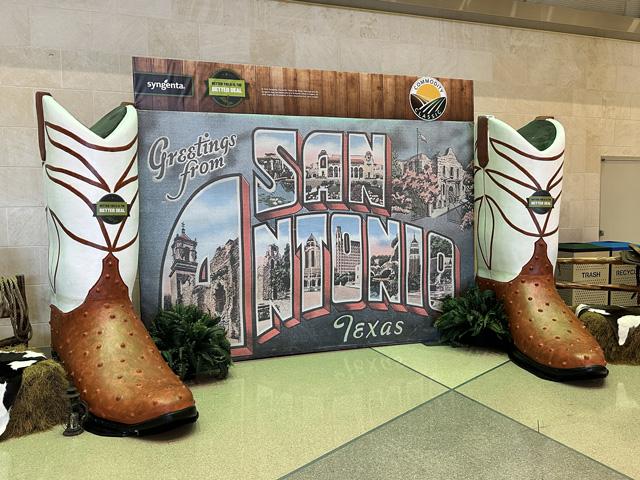 Boots weren't the only thing that was larger at the 2026 Commodity Classic held in San Antonio. The annual event drew a record crowd of more than 12,000. (DTN photo by Jason Jenkins)