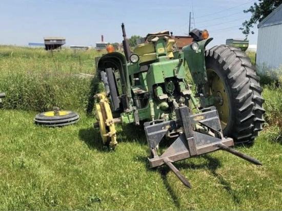 More than 1,100 motor vehicle crashes involving farm equipment occur in the Midwest each year like the one involving this tractor in Union County, Iowa. (Photo courtesy of Emily Harzell-Rogers)