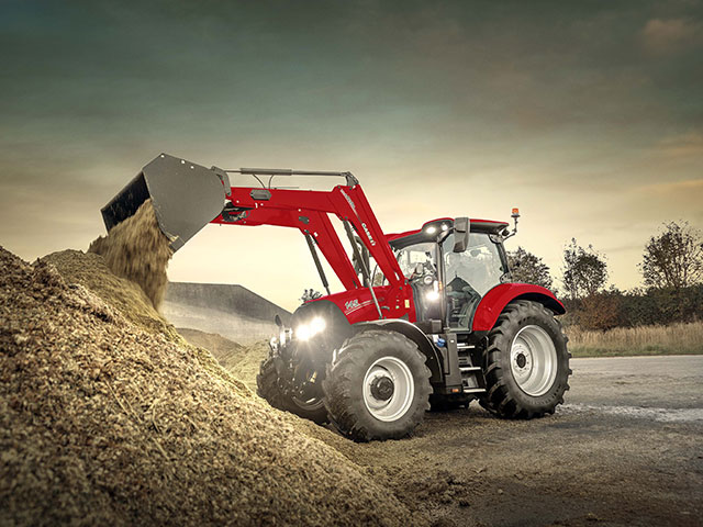 Case IH Maxxum 145 CVXDrive loader. (DTN photo courtesy of Case IH)