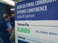 Reflecting how new markets want to tap into the futures market for physical commodities, the predictions market platform Kalshi was the top sponsor at the Commodity Futures Trading Commission's Agricultural Commodity Futures Conference in Overland Park, Kansas. Kalshi's CEO is expected to speak at the event on Friday. (DTN photo by Chris Clayton)