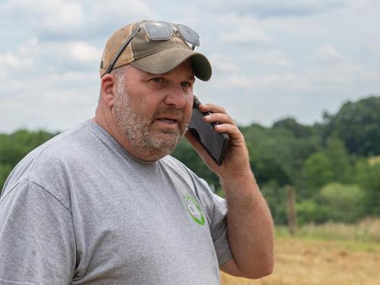 Scheduling time away from the phone has been important to Chris Weaver this summer. While an important tool to operate a business these days, the Finksburg, Maryland, farmer finds increasing need to occasionally disconnect. (DTN photo by Joel Reichenberger)