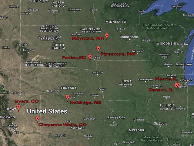 CHS Inc. and Cargill signed an agreement to purchase eight Cargill grain facilities in five states. (DTN graphic by Nick Scalise)