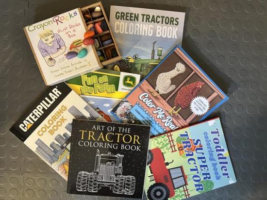 Feeling blue over gray and snowy skies? Bring the outdoors in with these fun coloring books that will bring out the farm kid in all ages. (DTN photo by Pamela Smith)