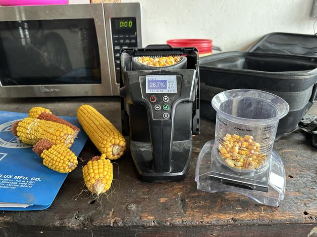 Chandra and Mike Langseth are counting down the moisture in anticipation of corn harvest, but beans will likely be taken first on their North Dakota farm. (Photo courtesy of Chandra Langseth)