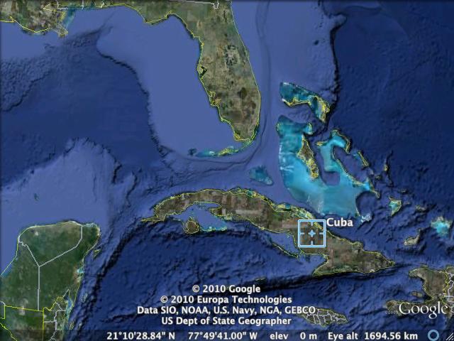 Federal authorities seized biodiesel shipments bound for Cuba. (Google Earth Image)