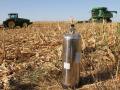 People are urged to exercise extreme care with respect to outdoor activities that could cause grass or crop fires. If you're in the field, have working and charged fire extinguishers on the combine, tractor or grain hauling equipment. (DTN file photo by Pamela Smith)