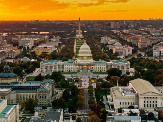 Capitol Hill and the National Mall at sunset. Come Jan. 3, when the 120th Congress begins, both House and Senate chambers will see a 20% turnover from retirements, with a potentially much higher percentage once members see the results of the midterm election. (Getty Images photo by Greggory DiSalvo)