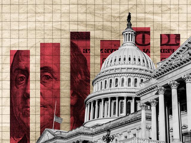 The U.S. Capitol overlooks mounting farm losses and rising expenses as producers await additional federal assistance amid ongoing conflicts in Iran and Ukraine. (Getty Illustration by Hal Bergman) 