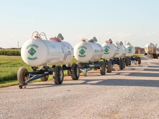 Government safety agencies issued a safety advisory about anhydrous ammonia nurse tanks manufactured by American Welding and Tank of Fremont, Ohio. (DTN file photo by Elaine Shein)