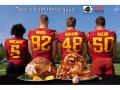 Iowa State Cyclones football players (from left to right) Myles Purchase, Tyler Moore, Tommy Hamann and Caleb Bacon have entered into an NIL agreement with the Iowa Pork Producers Association to celebrate National Pork Month in October. (Photo Courtesy of the Iowa Pork Producers Association)