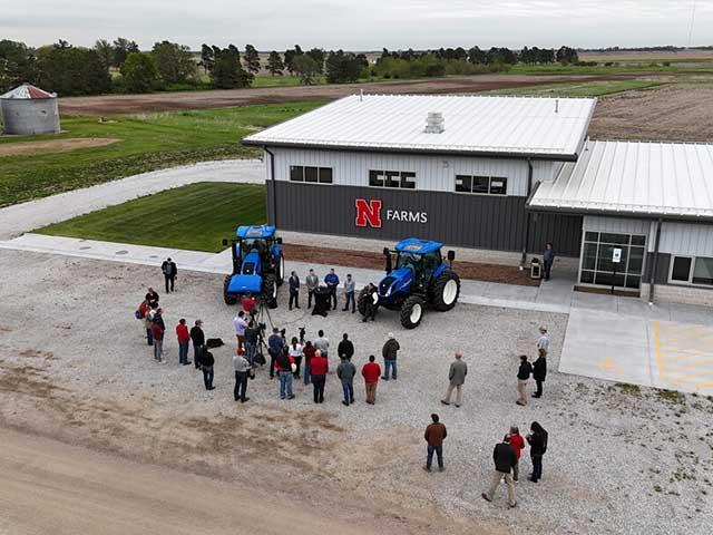 CNH recently donated two methane-powered New Holland tractors to the University of Nebraska-Lincoln allowing for new agriculture research and educational opportunities. (Photo courtesy of the University of Nebraska-Lincoln)