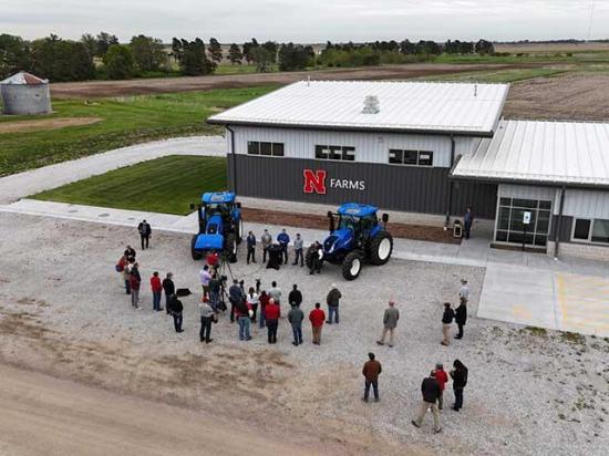CNH recently donated two methane-powered New Holland tractors to the University of Nebraska-Lincoln allowing for new agriculture research and educational opportunities. (Photo courtesy of the University of Nebraska-Lincoln)