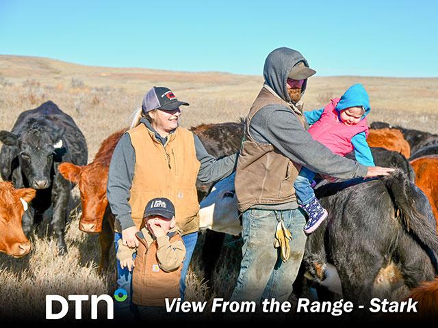 Tristan and Shaylyn Stark have worked hard to build their Montana operation for their children. (DTN/Progressive Farmer photo by Jennifer Carrico)