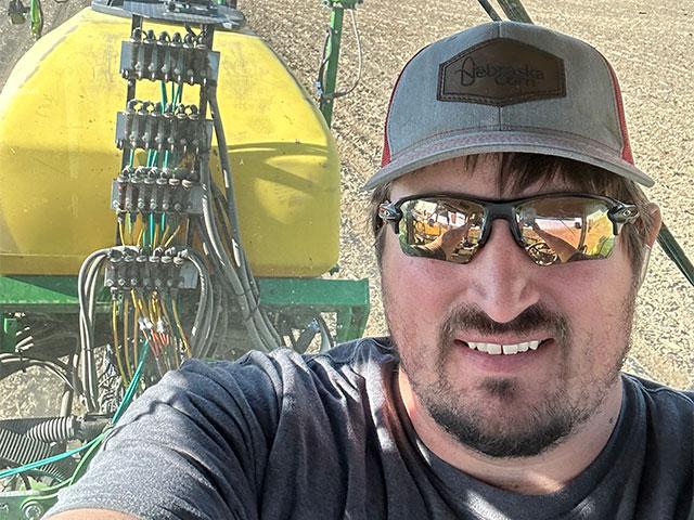 Nebraska farmer Ethan Zoerb put corn planting behind him on May 17 as the last kernels of the season were dropped, with hopes that rain would arrive soon to help germination. (Photo courtesy of Ethan Zoerb)