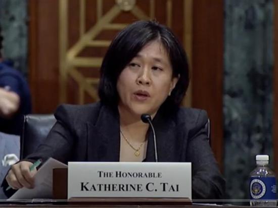 U.S. Trade Ambassador Katherine Tai testifying last year in the Senate. Tai told senators Thursday that the Biden administration right now does not have any negotiations going on with trade partners to reduce tariffs for U.S. products. (DTN file photo) 