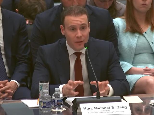 Michael Selig, chairman of the Commodity Futures Trading Commission, speaks about prediction markets and the likelihood of 24-hour, seven-day trading on agricultural markets during a House Agriculture Committee hearing on Thursday. Selig pushed back on claims the commission is not regulating or investigating some of the trades on prediction platforms. (DTN screenshot from House Agriculture Committee hearing)