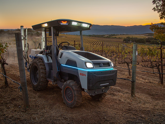 Monarch Tractor is the world&#039;s first electric, driver-optional, smart tractor manufacturer. The tractor looks similar to a compact tractor; it is narrower than a compact, but slightly longer. (DTN image courtesy Monarch Tractor)