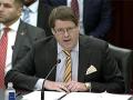Stephen Vaden, deputy secretary of Agriculture, testifies on Wednesday before the Senate Agriculture Committee. (Screenshot from Senate Ag Committee livestream)
