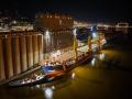 Pictured is the Nordika Desgagnes loading beet pulp pellets at the Hanson-Mueller Elevator A in Duluth, Minnesota. Elevator A, formerly owned by General Mills, saw its first saltie arrive in nearly a decade on June 5, 2023. (Photo by Schauer Photo Images)
