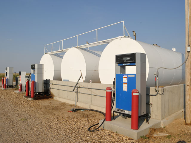 On-farm fuel storage systems have appeared on the EPA's radar screen, which means some farmers will have to file plans about spill prevention. (DTN/The Progressive Farmer photo by Jim Patrico)