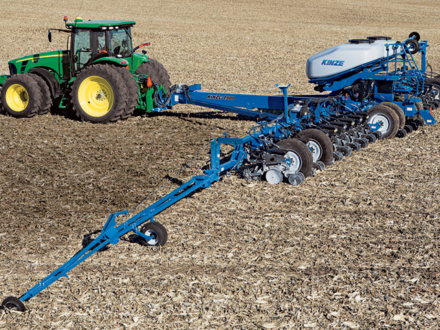 Kinzeâ€™s 4900 planter also can come with mechanical or hydraulically driven vacuum metering. (Progressive Farmer image by Photographer here)