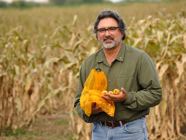 Ed Baumgartner&#039;s ultimate goal is to help feed the world with non-GMO corn hybrids that yield on par with GMOs. (Progressive Farmer photo by Jim Patrico)
