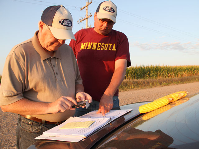 Crop scouts will record observations from Ohio and South Dakota during the first day of the Pro Farmer crop tour on Monday, August 19. (DTN photo by Pamela Smith)