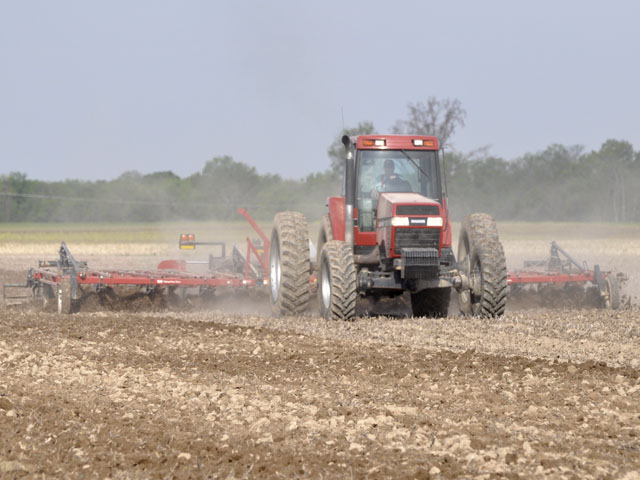 Tractors have already been out this spring. While the temptation may be to shrug off a long, cold winter by tilling soil, that decision could have long-term implications. (DTN photo by Greg Horstmeier)