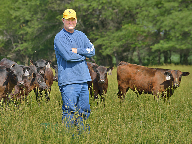 Brian Marshall says prevention is as easy as treating when it comes to newborn calf health. (DTN/Progressive Farmer photo by Jim Patrico)